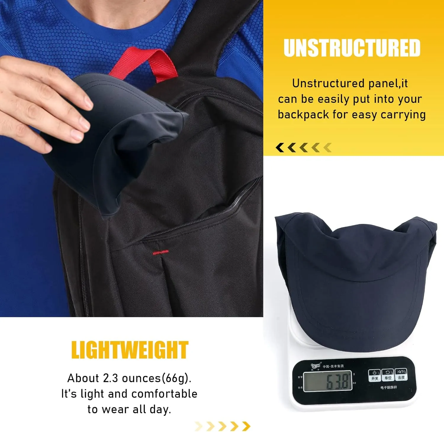 Mens Waterproof Golf Baseball Cap Windproof Breathable UPF50  Outdoor Caps for Women Sport Adjustable Rain Hat