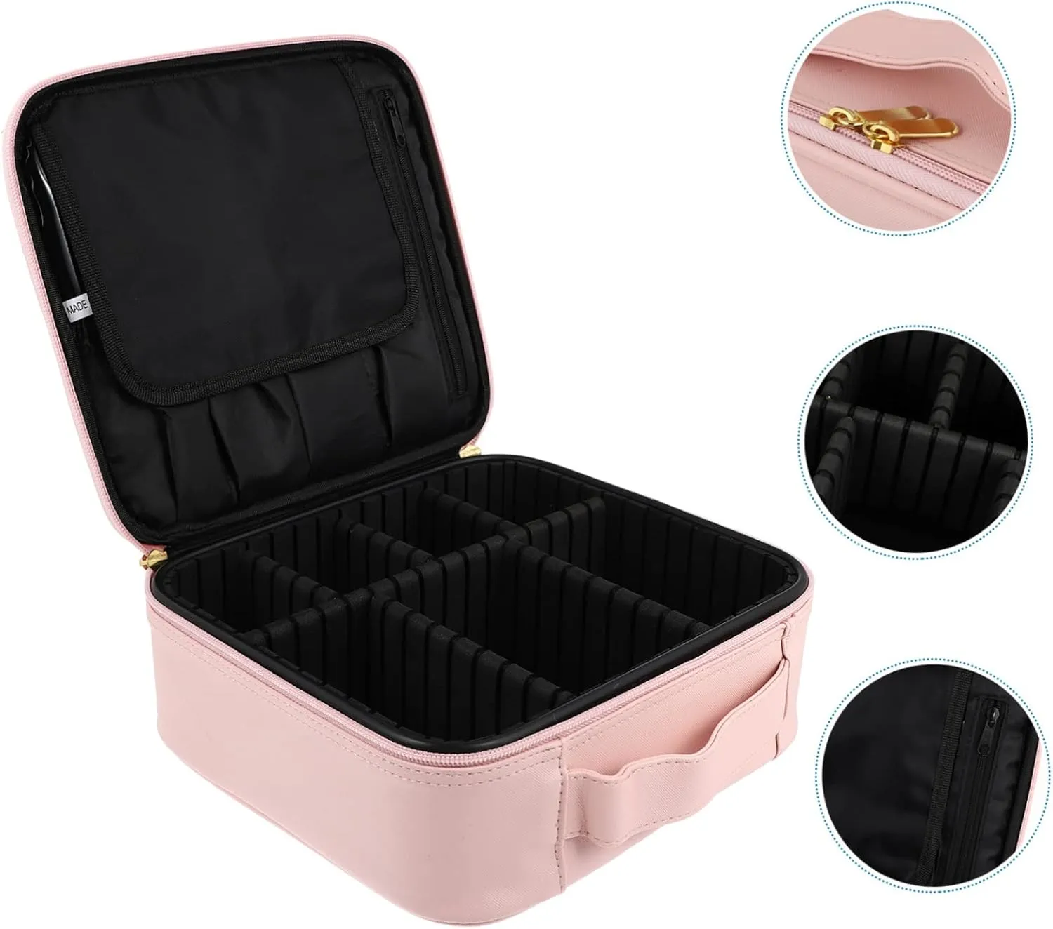 MERRYHAPY Makeup Organizer Travel Waterproof Storage Bag for Makeup Tools Makeup Tool Box Brush Pouch