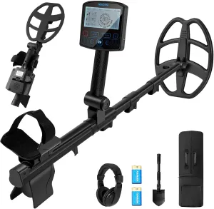 Metal Detector for Adults Professional,Portable Metal Detector with 11”Waterproof Coil for Jewelry Detecting, Beach & Forest Pinpointer