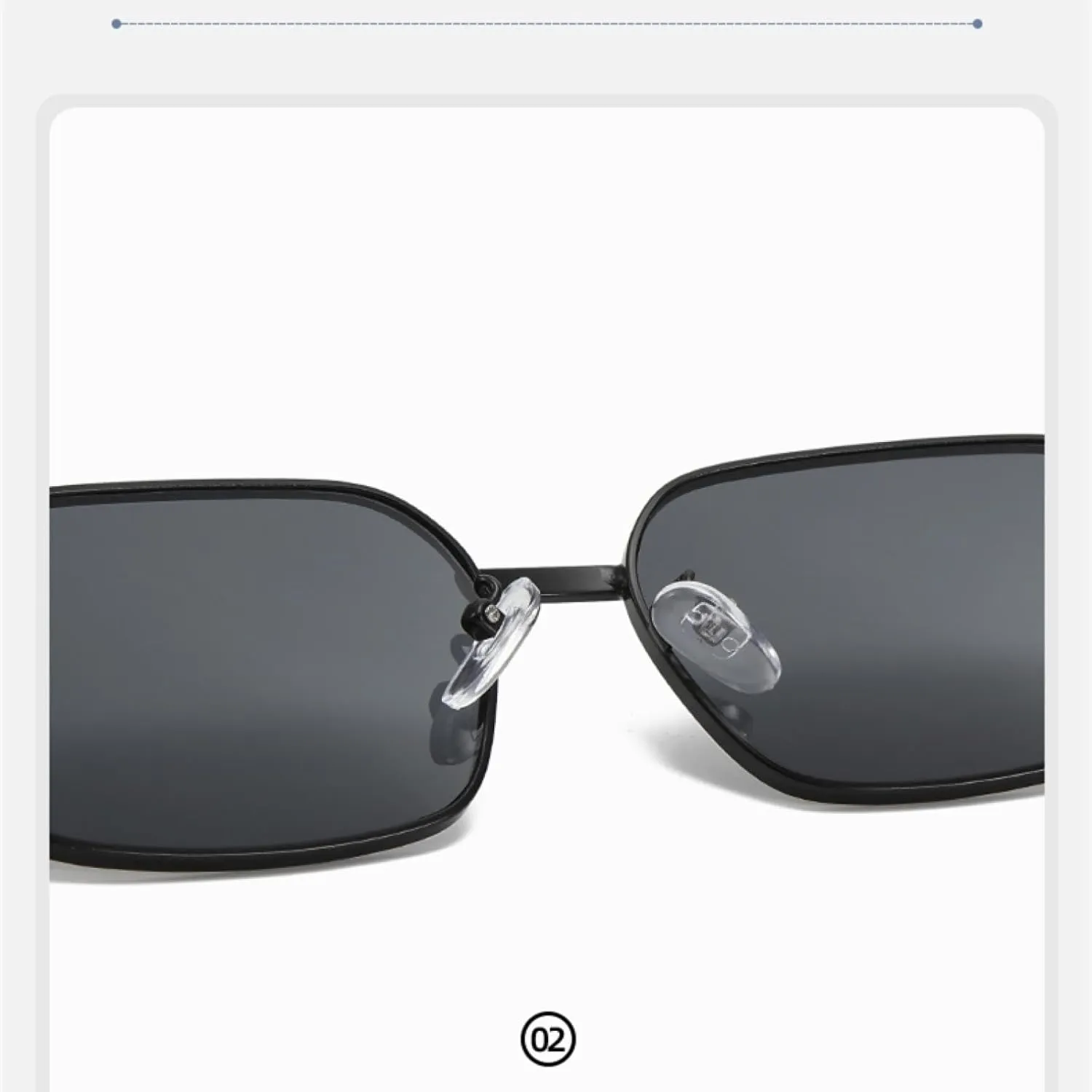 Metal frame Sunnies, with Chain Temples. Lightweight, Great for Driving, and Versatile.