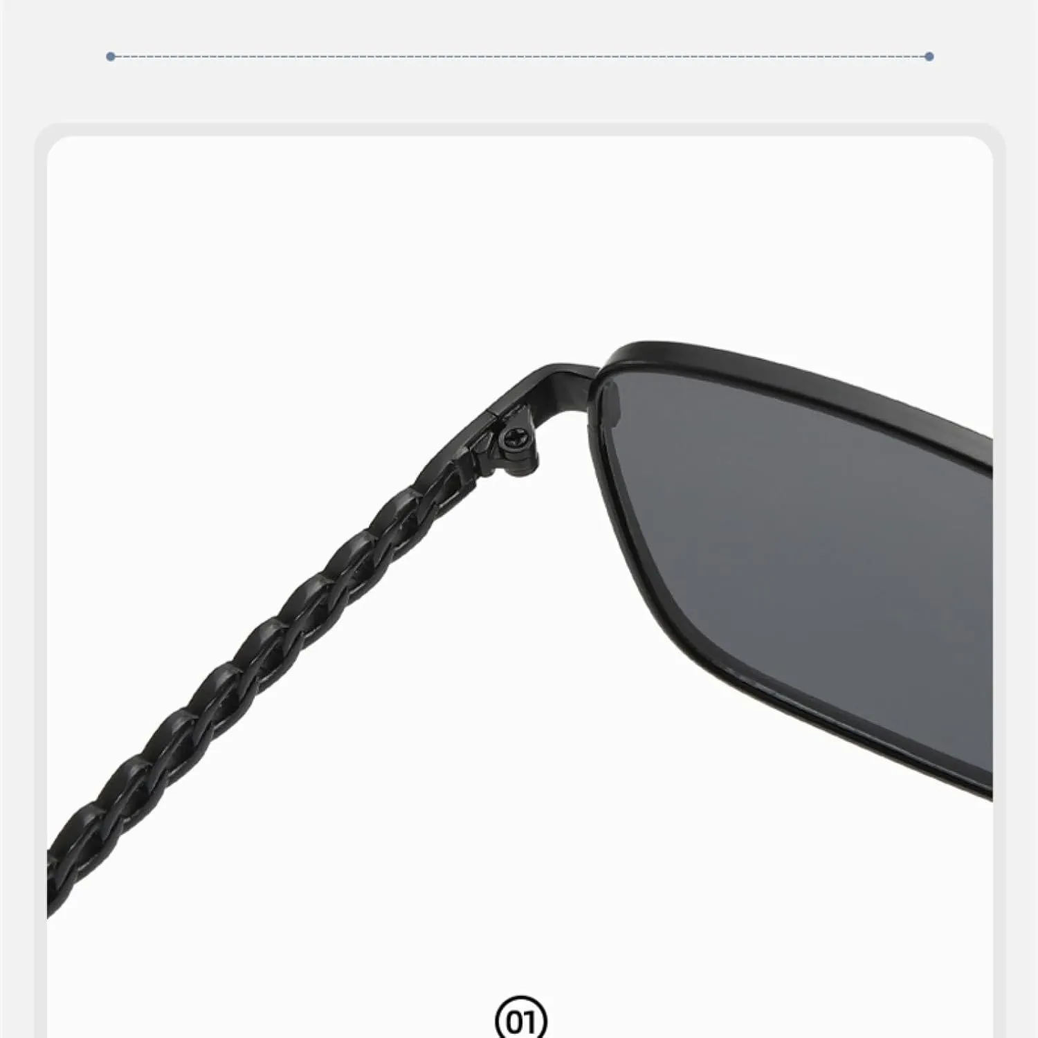 Metal frame Sunnies, with Chain Temples. Lightweight, Great for Driving, and Versatile.