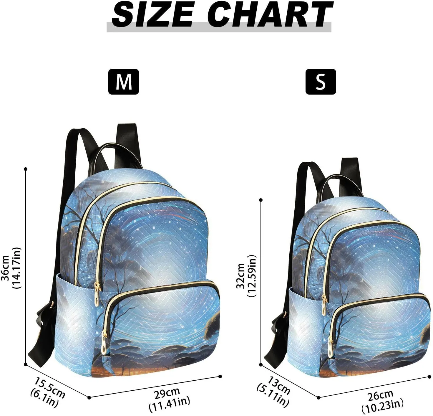 Meteor Firefly Fashion Travel Backpack for Women Multi Pockets Lightweight Purse for Women-S