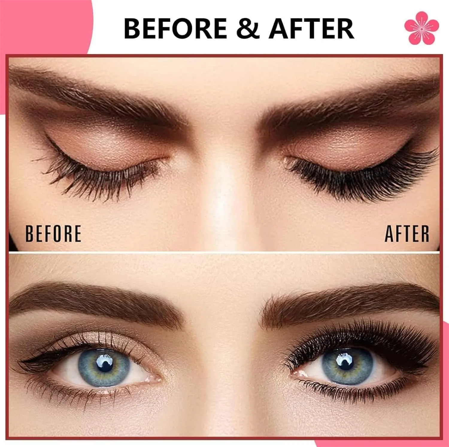 Meylora Magnetic Lashes, Meylora Magnetic Eyelashes (Natural, 2Pairs)