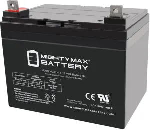 Mighty Max Battery 12v 35ah light trolling motor battery sevylor minn kota golf cart