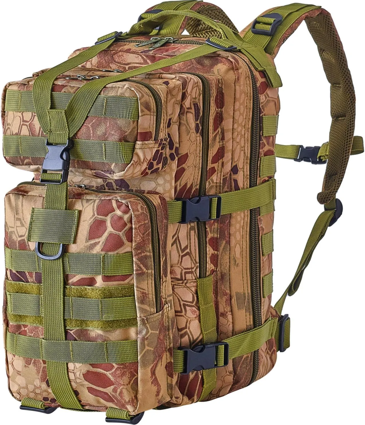 Military Rucksack – Advanced Tactical Backpack with MOLLE Design – 35L Military Camouflage Backpack for Hiking and Camping – Lightweight Backpack for Men – 900D Oxford Material