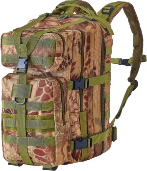 Military Rucksack – Advanced Tactical Backpack with MOLLE Design – 35L Military Camouflage Backpack for Hiking and Camping – Lightweight Backpack for Men – 900D Oxford Material