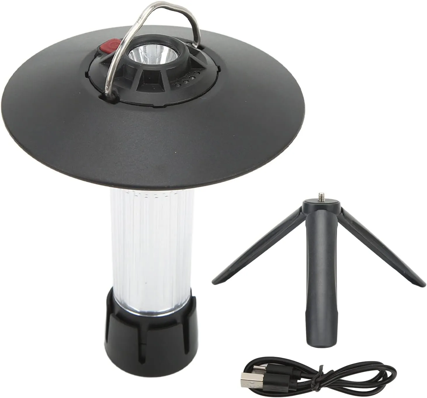 Mini LED Outdoor Camping Light with Magnetic Suction Base and Lampshade, Rerechargeable Tent Flasheseslight for Camping Tents Daily