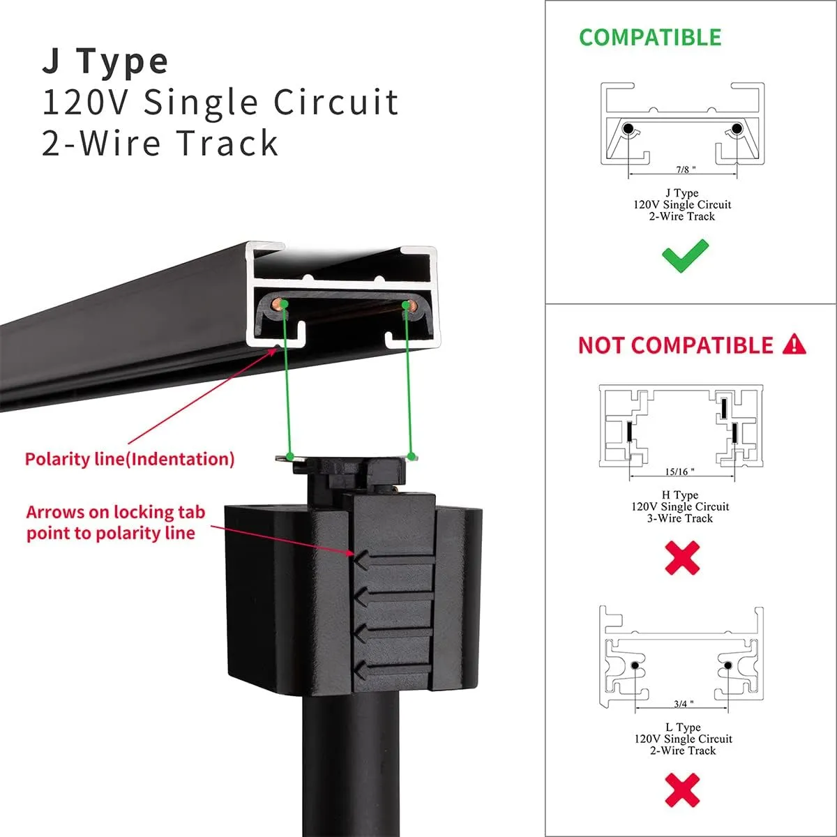 mirrea LED Track Lighting Heads Compatible with Single Circuit J Type Rail Ceiling Spotlight for Accent Task Wall Art Exhibition Lighting 6.5W 3000K Warm White 24° Black Painted Pack of 12