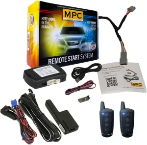 MPC 4-Button 2-Way Remote Starter Compatible with 2011-2017 Chrysler 300 |Gas| |Push-to-Start| Plugin T-Harness - FlashLink Updater