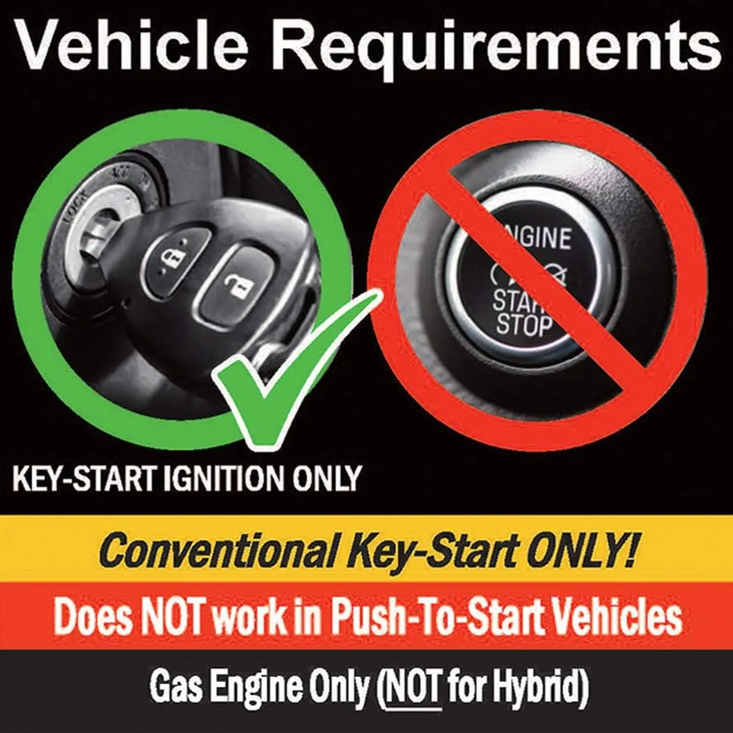 MPC 4-Button Remote Starter Compatible with 2011-2015 Ford Explorer - T-Harness - Includes (2) 4-Button Extended Range Remotes - Up to 3,000 ft - Firmware Preloaded - USA Tech Support