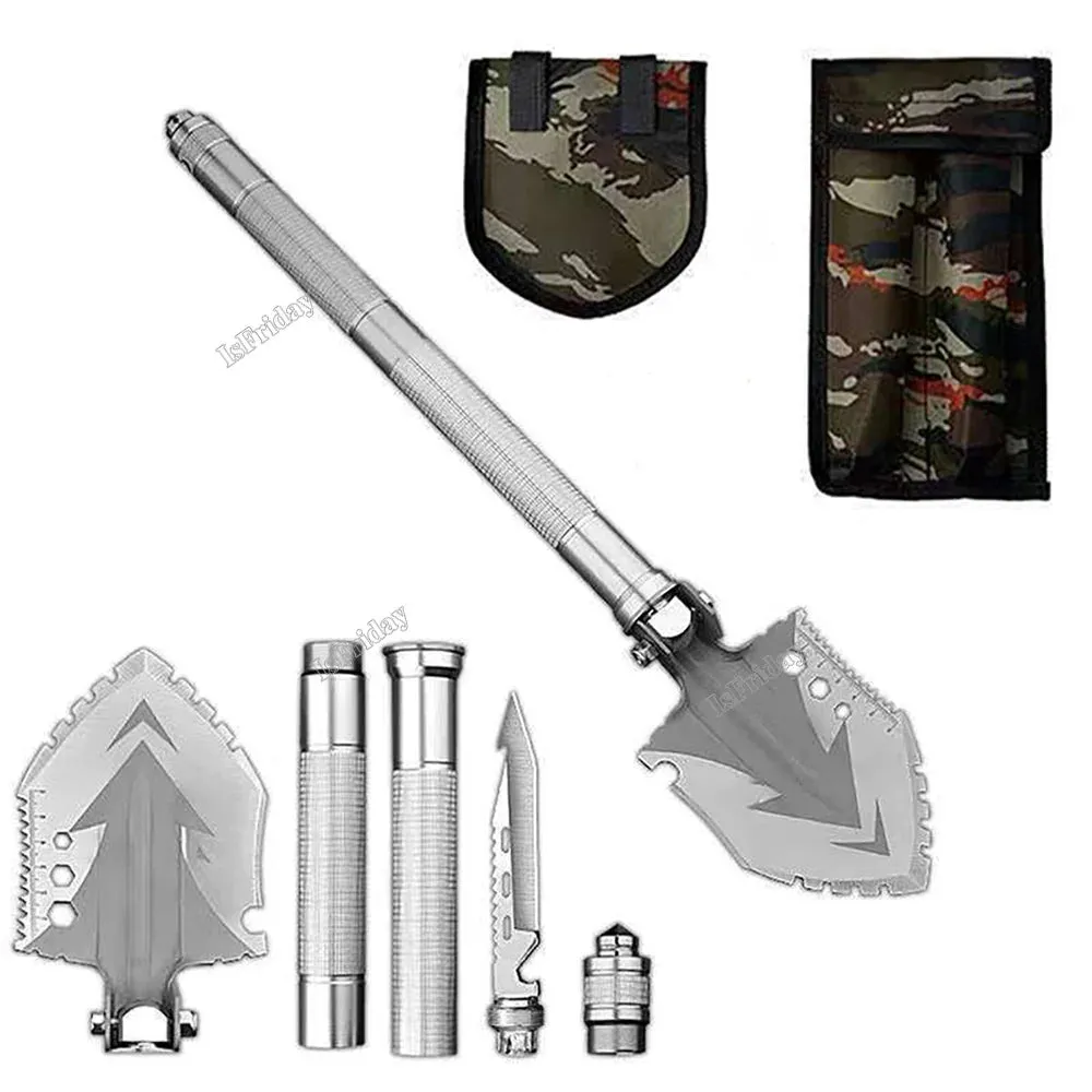 Multi-Function Folding Military Shovel 63cm Outdoor Survival Kit Garden Tools Camping