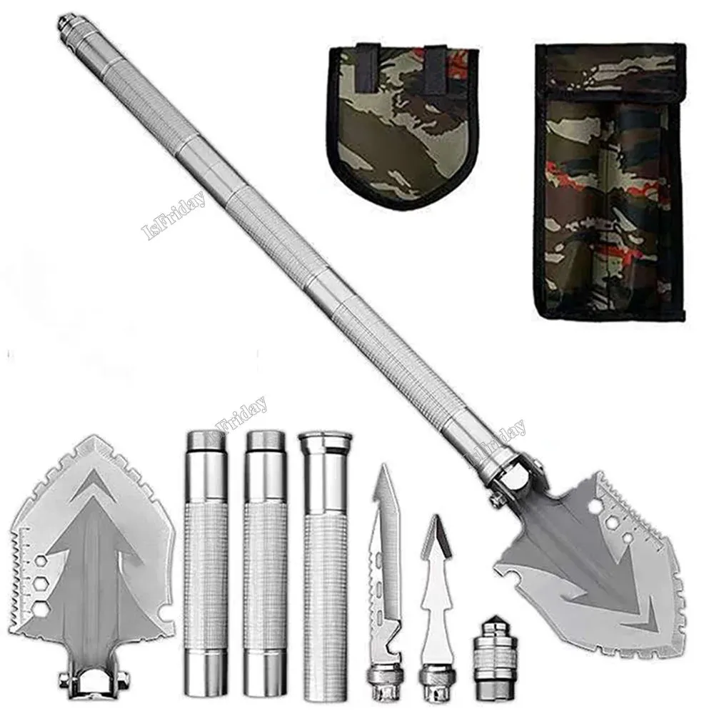 Multi-Function Folding Military Shovel 63cm Outdoor Survival Kit Garden Tools Camping
