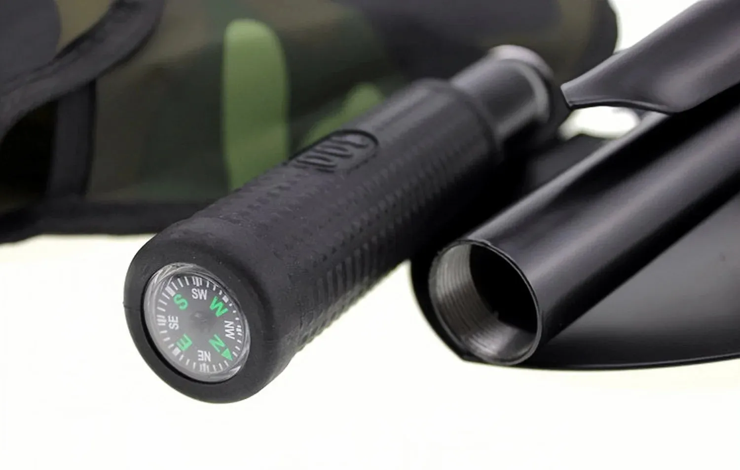Multifunction Camping Shovel - Survival Folding Shovel for Military Tactical Use, Hiking, and Gardening