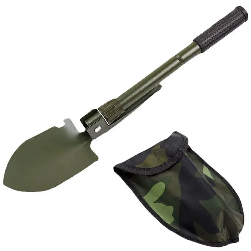 Multifunction Camping Shovel Survival Folding Shovels Military Tactical Shovel Hiking Outdoor Garden Hoe Digging Tool Kit