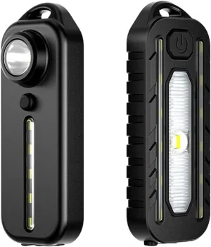 Multifunction Red&Blue LED Police Warning Light Powerful Mini Flashlight Rechargeable Flashlights Shoulder Clip Light הגנה עצמית