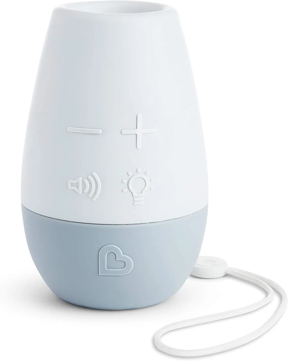 Munchkin Shhh… Baby Sleep Soother White Noise Sound Machine and Night Light, Portable for Travel, Blue