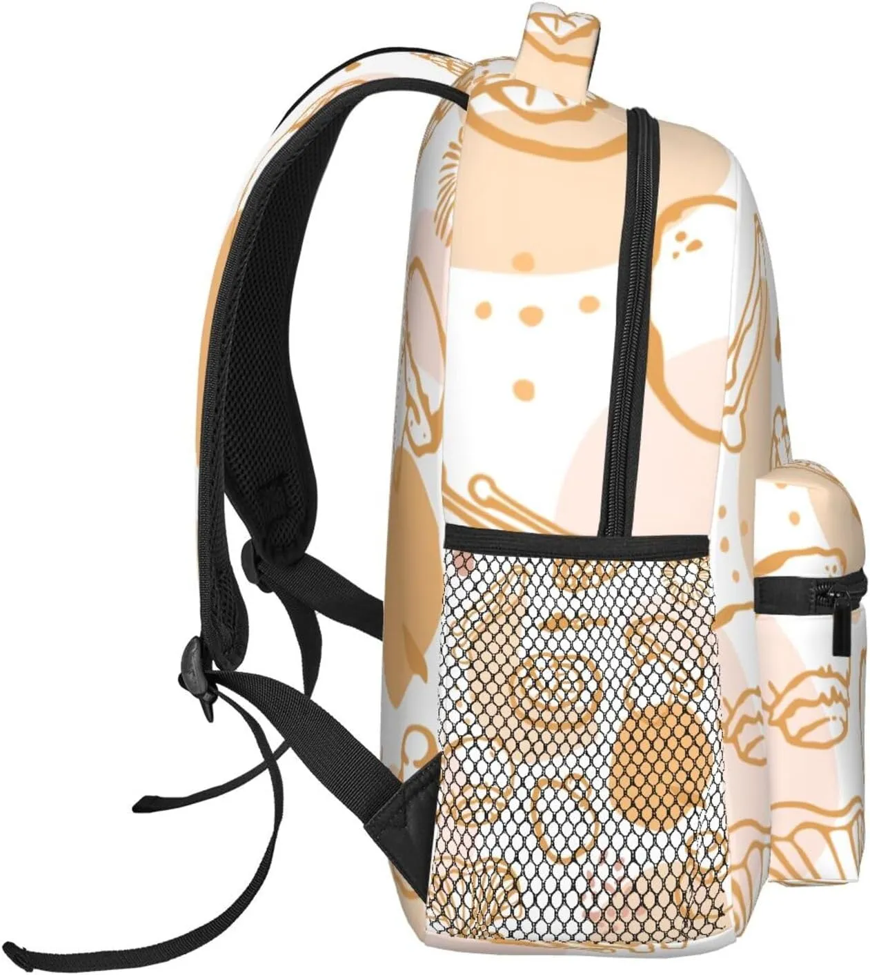 Mushroom Spores, Shapes, And Edible Mushrooms Backpack Laptop Backpack Sports Travel Shoulder bag Light casual backpack