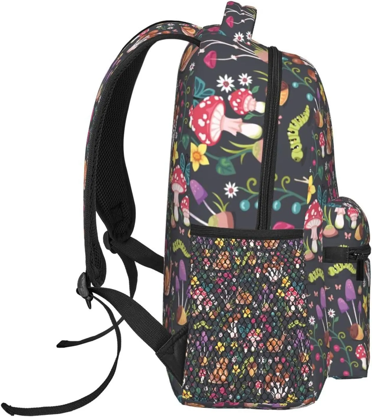 Mushrooms Snails Butterflies Ladybugs Backpack Laptop Backpack Sports Travel Shoulder bag Light casual backpack