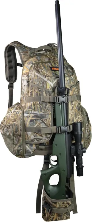 MYDAYS Hunting Backpack, Gear for Turkey Season, Camo Hunting Bow & Rifle Holder Pack, Durable Large Capacity Hunting Day Pack for Outdoor Rifle Bow Gun