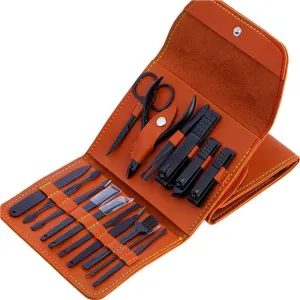 Nail Clippers Set Fingernail Home Nail Clipper 16 Piece Set Large Opening Manicure Tool Unisex Mini Compact Eyebrow Clip Tweezers,