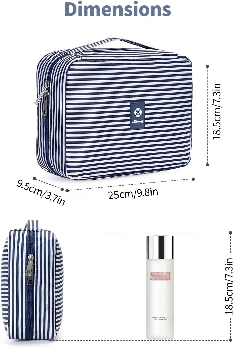 Narwey Small Hanging Travel Toiletry Bag for Women, Travel Bag for Toiletries, Makeup Bag Organizer Cosmetic Bags Make Up Bags for Girls