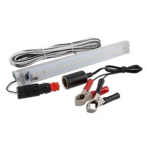 National Luna 27 Led Clip on Light with Cigarette Socket and Battery Clamp