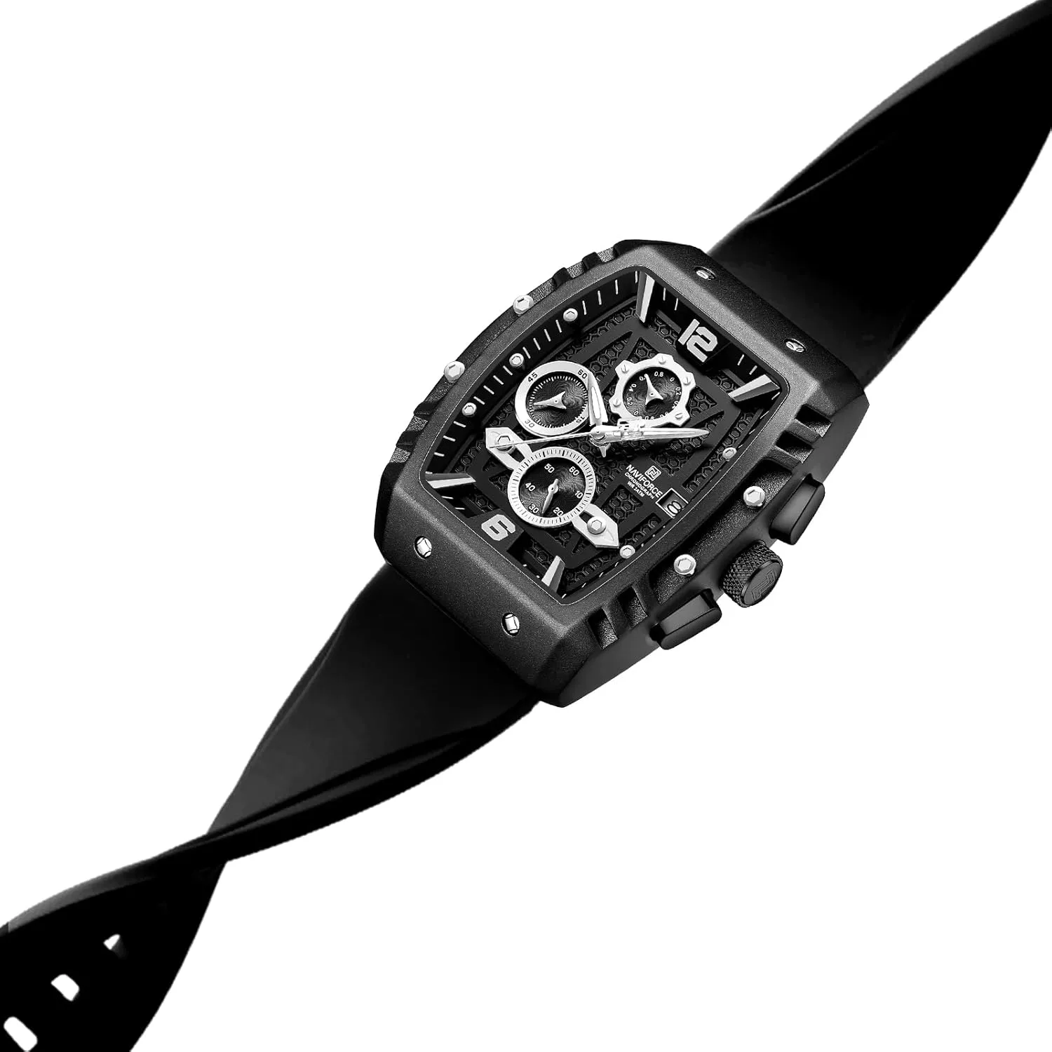 NAVIFORCE Men Quartz Watch Auto Date Week Business Dress Analog Wrist Watches