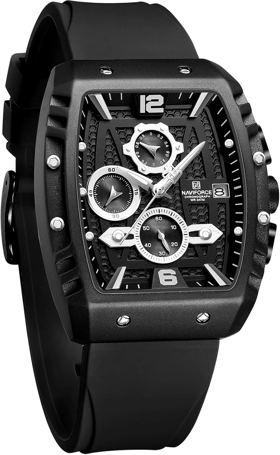 NAVIFORCE Men Quartz Watch Auto Date Week Business Dress Analog Wrist Watches