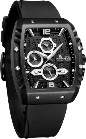NAVIFORCE Men Quartz Watch Auto Date Week Business Dress Analog Wrist Watches