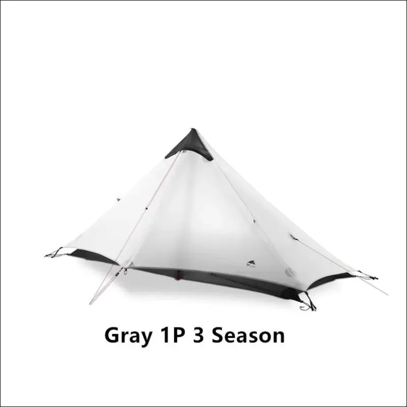 New version 230cm 3f ul gear lanshan 1 ultralight camping 3/4 season 15d silnylon rodless tent