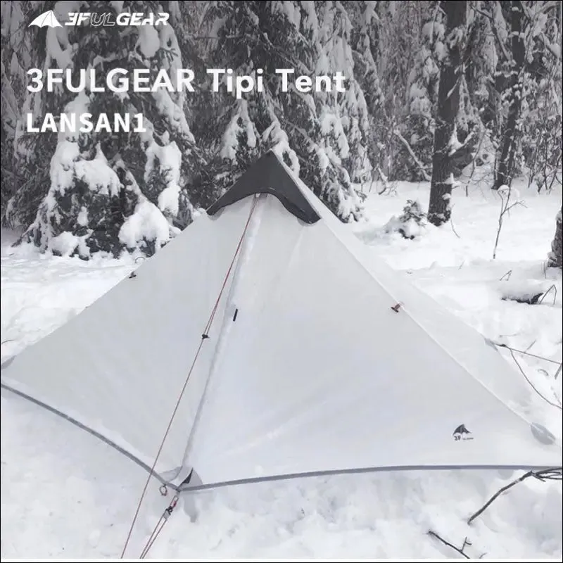 New version 230cm 3f ul gear lanshan 1 ultralight camping 3/4 season 15d silnylon rodless tent