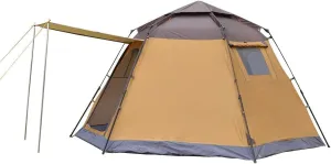 NIEH 5-8 Person Fully Automatic Hexagon Camping Tent Instant Tents Sun Shelter Waterproof for Outdoor Sports Hiking Travel Rainfly