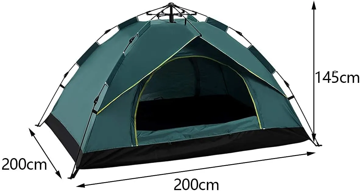 NIEH Outdoor Camping Tent Family Waterproof Camping Tents Easy Setup with Moisture-Proof pad Tent Sun Shade 2/3／4 Person