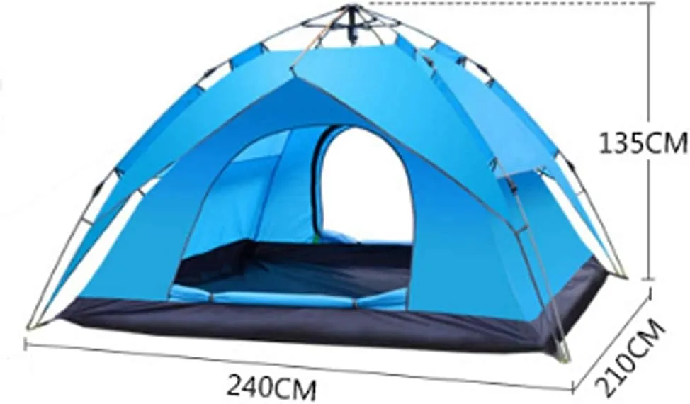 NIEH Tent Portable Multifunction Folding Automatic Waterproof Sunscreen Windproof Outdoor Family Camping Tents 3-4 Person