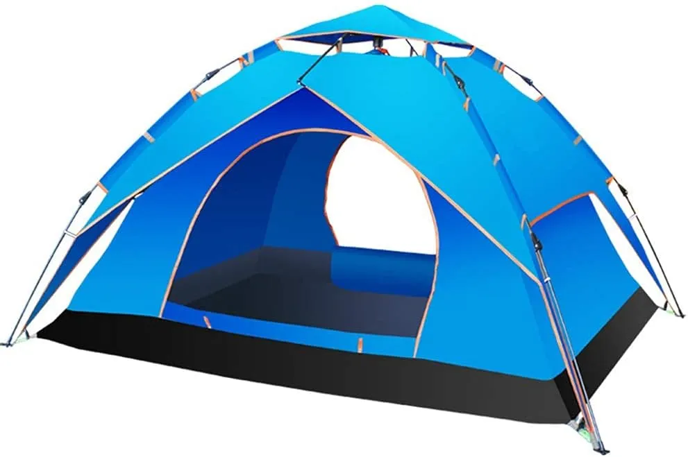 NIEH Tent Portable Multifunction Folding Automatic Waterproof Sunscreen Windproof Outdoor Family Camping Tents 3-4 Person