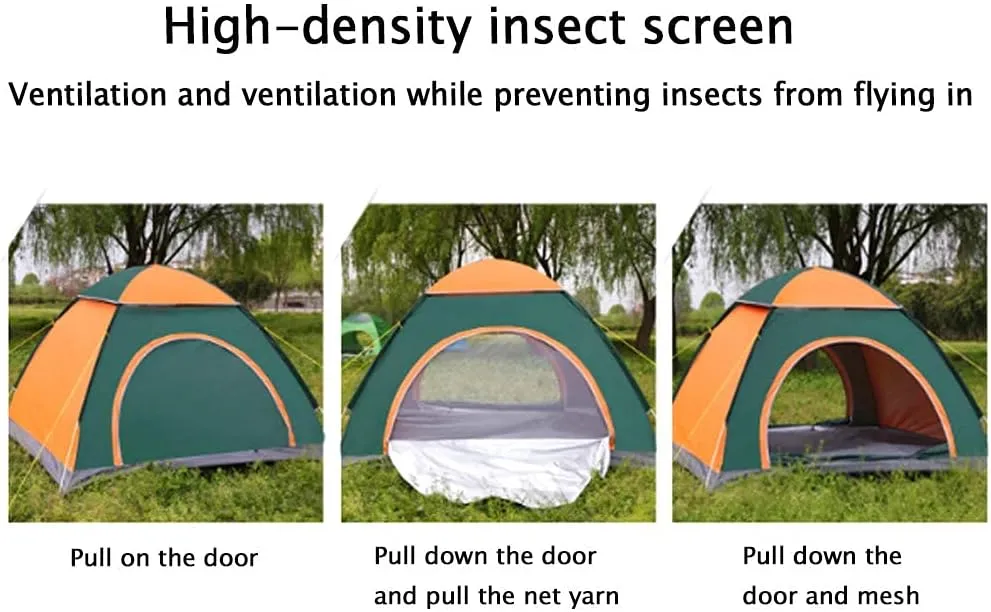 NIEH Tent Ultralight Portable Outdoor Camping Folding Automatic 3-4 Person Waterproof Family Tents