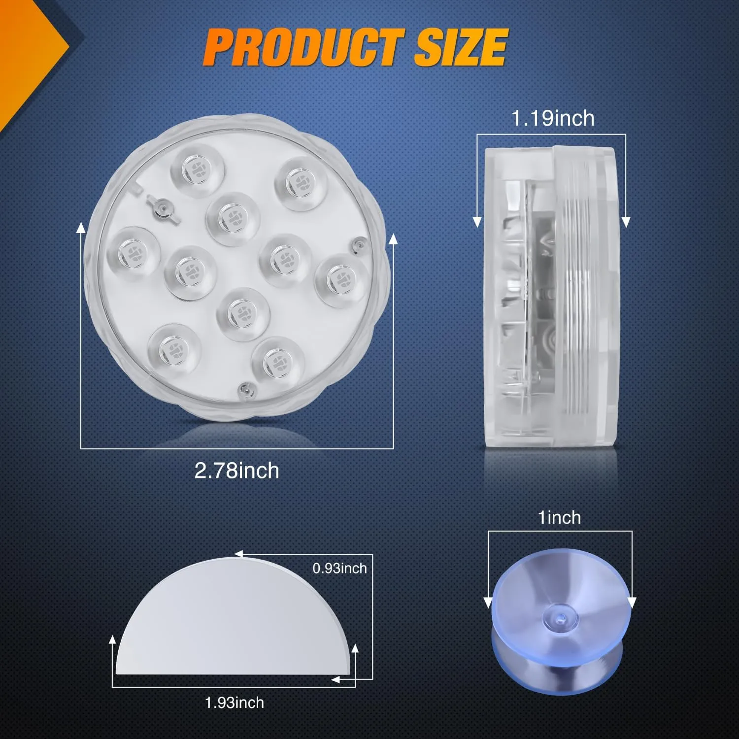 Nilight Marine Boat Light 4 PCS 10LED RGB Wireless Cabin Ambiance Multi Color Exterior Deck Lights Remote Control Submersible for Pontoon Sailboat Yacht Skeeter Fishing Bass Boats