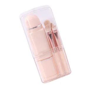 NOLITOY Elegant Square Makeup Brush Set 8-in-1 Eyeshadow Blush Lip Brush Kit Dual Ended Travel Size