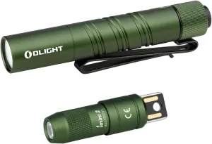 OLIGHT I3T 2 EOS Pocket EDC Flashlight Bundle with IMINI 2 EDC Rechargeable Keychain Flash Light