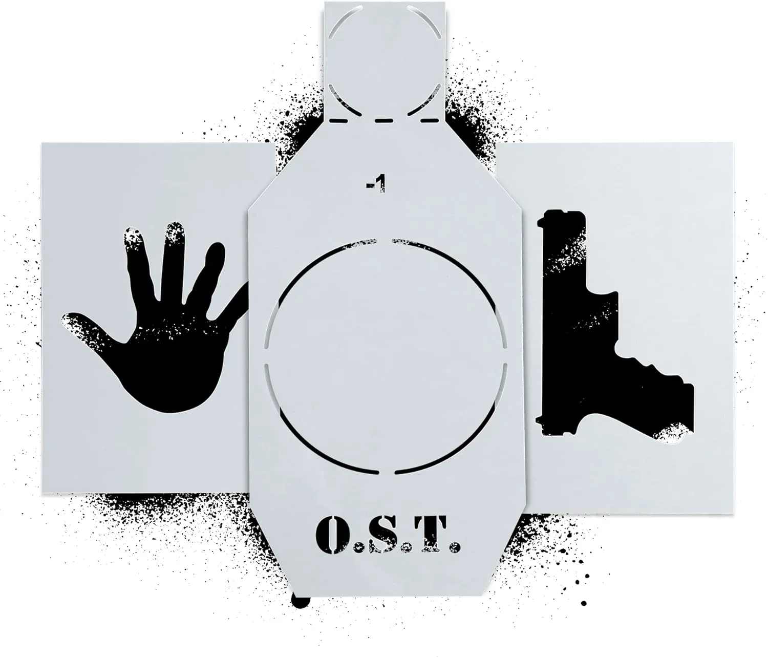 OST Silhouette Stencil Kit | Large Cardboard Silhouette Targets | Range Accessories