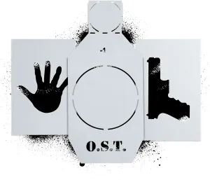 OST Silhouette Stencil Kit | Large Cardboard Silhouette Targets | Range Accessories