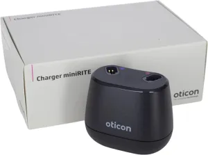 Oticon Intent Desktop Charger for only Intent 1,2,3,4 miniRITE R Hearing Aid, Not Compatible with Intent BTE, Other All Oticon Hearing Aids