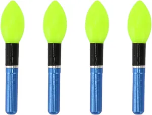 OUKENS 4pcs Bobber Light Glow Sticks, Reusable Bulb Type Electronic Fishing Floats Light Stick Underwater Fishing Light for Night Fishing,Fish Tools (Green)