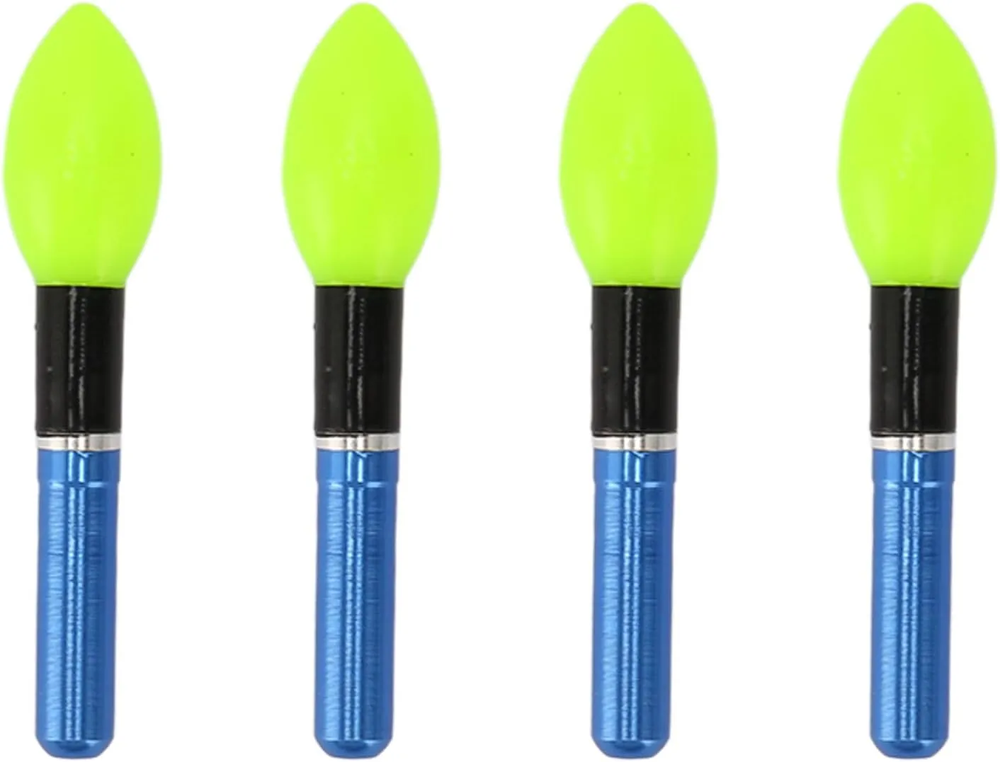 OUKENS 4pcs Bobber Light Glow Sticks, Reusable Bulb Type Electronic Fishing Floats Light Stick Underwater Fishing Light for Night Fishing,Fish Tools (Green)