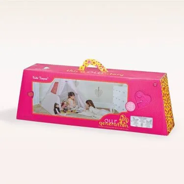 Our Generation Suite Camping Play Tent for Dolls and Kids Pink