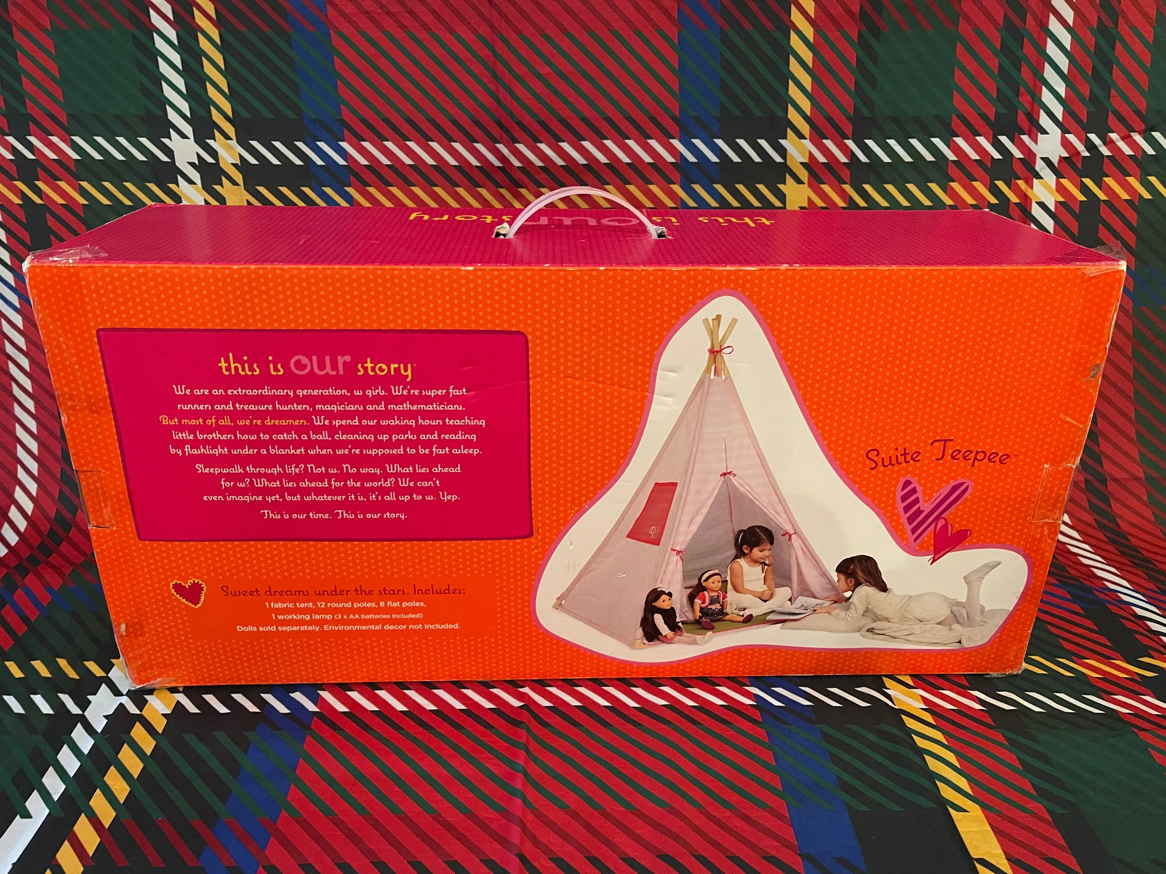 Our Generation Suite Camping Play Tent for Dolls and Kids Pink