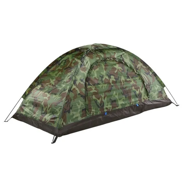 Outdoor 2 Persons Camping Tent 200 * 130 * 110cm PU1000mm