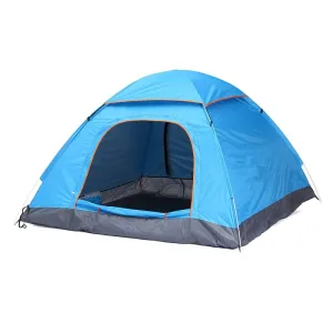Outdoor 3-4 170T cloth Tent fulmargin Camping Opening Automatic Three Quick Weather-resistant 1pcs pole Tourist Season Person Tent Tent Voice-activated fiberglass