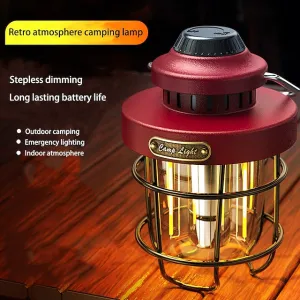 Outdoor Camping Light LED Retro Horse Lantern Portable Tent Light Convenient USB Rechargeable Camping Lantern