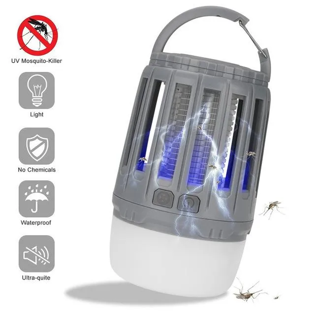 Outdoor LED Insect Zappers Light Bulb Mosquito Fly Insect Moths Killer Lamp Home New Built-in 18650 rechargeable battery #2o30